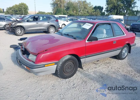 1989 Plymouth Sundance from USA, damaged, VIN 1P3BP44K2KN688757